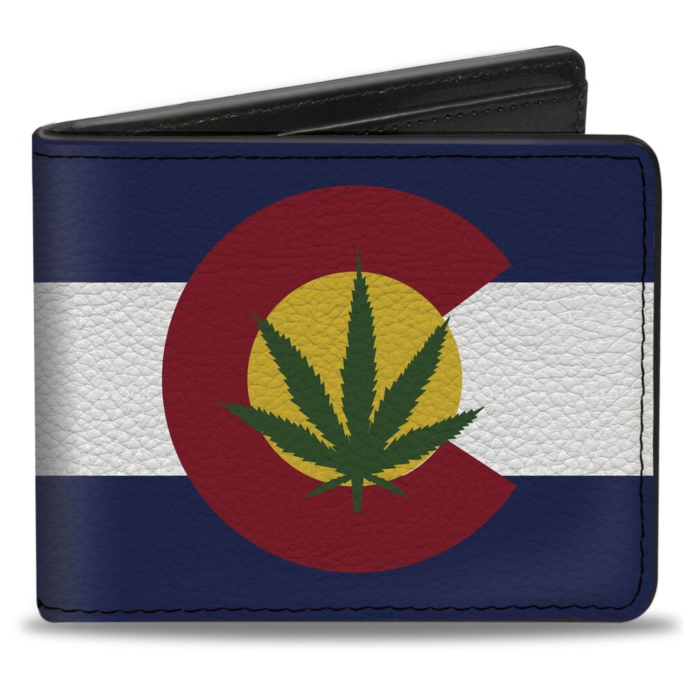 9323 Bifold Wallet Weed, 4.0" x 3.5"